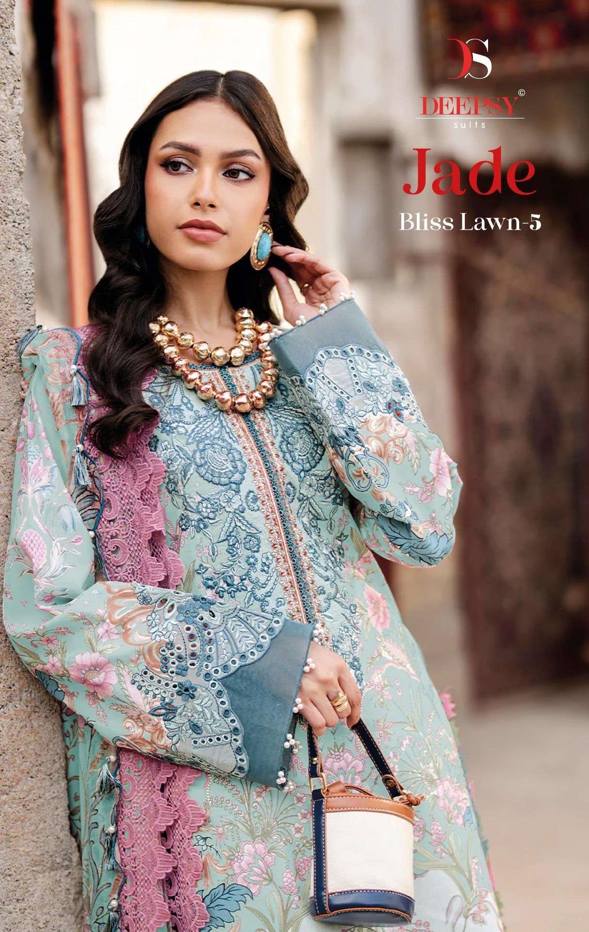 JADE BLISS LAWN  - 05 BY DEEPSY SUITS 